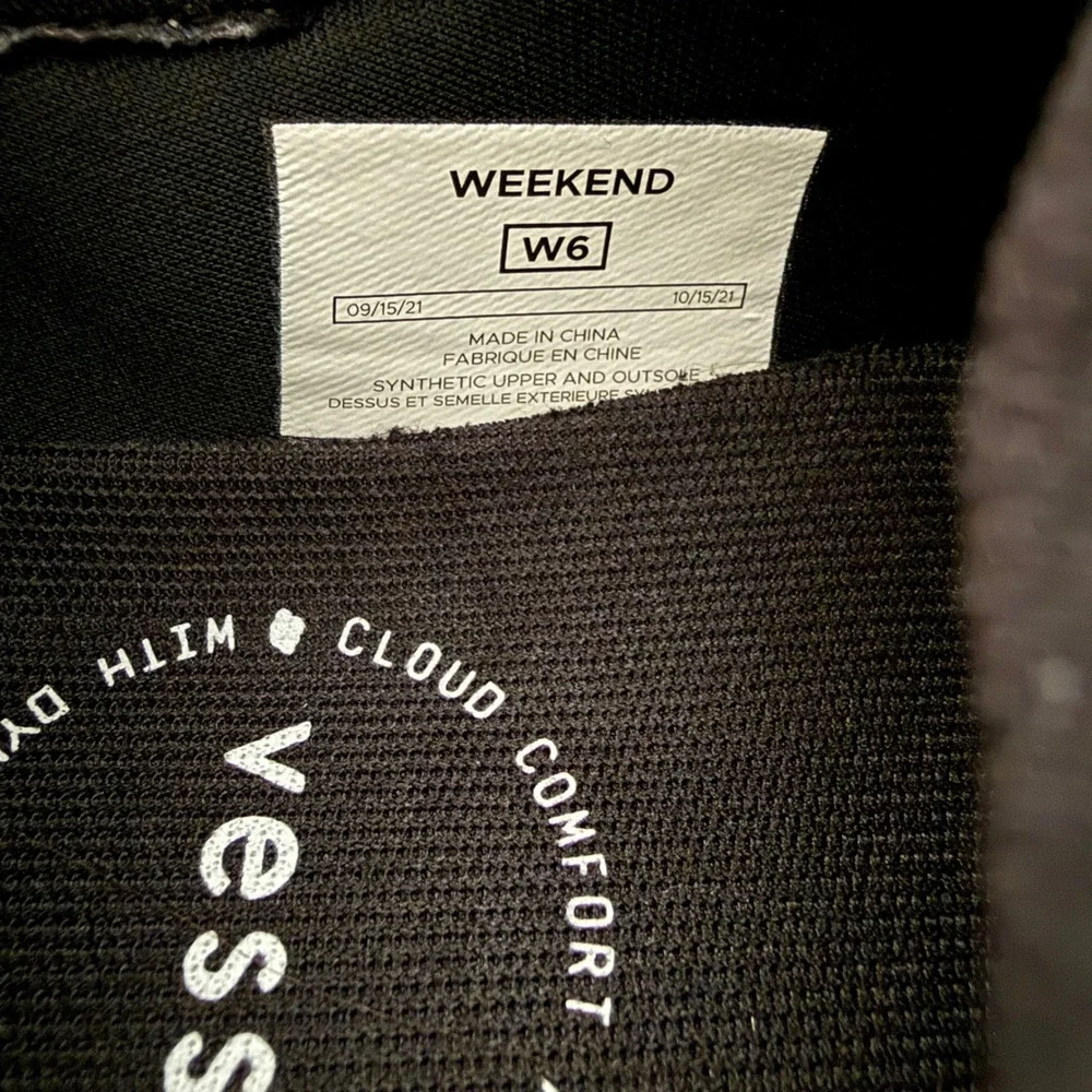 Vessi Weekend Sneakers Womens 6 Black Waterproof Dyma-Tex Comfort Shoes